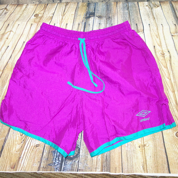 purple umbro shorts